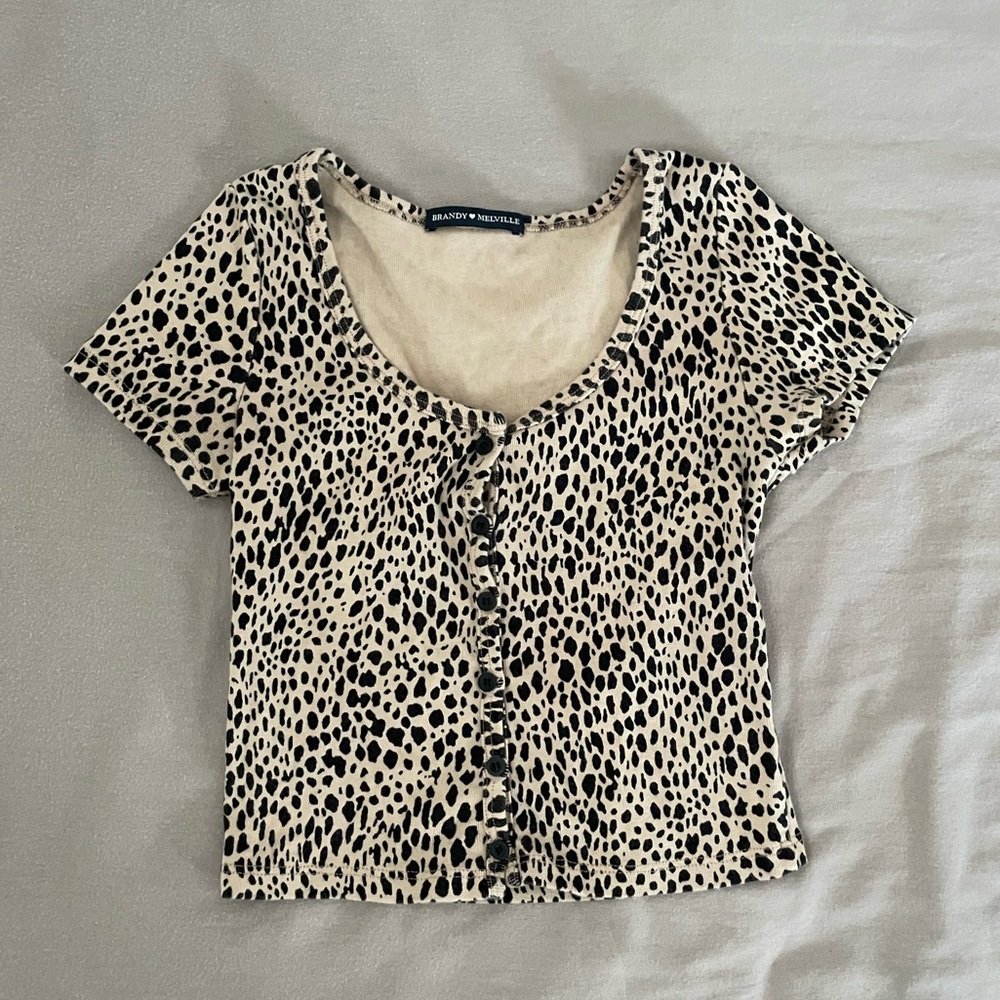 Brandy Melville Cheetah Zella Top